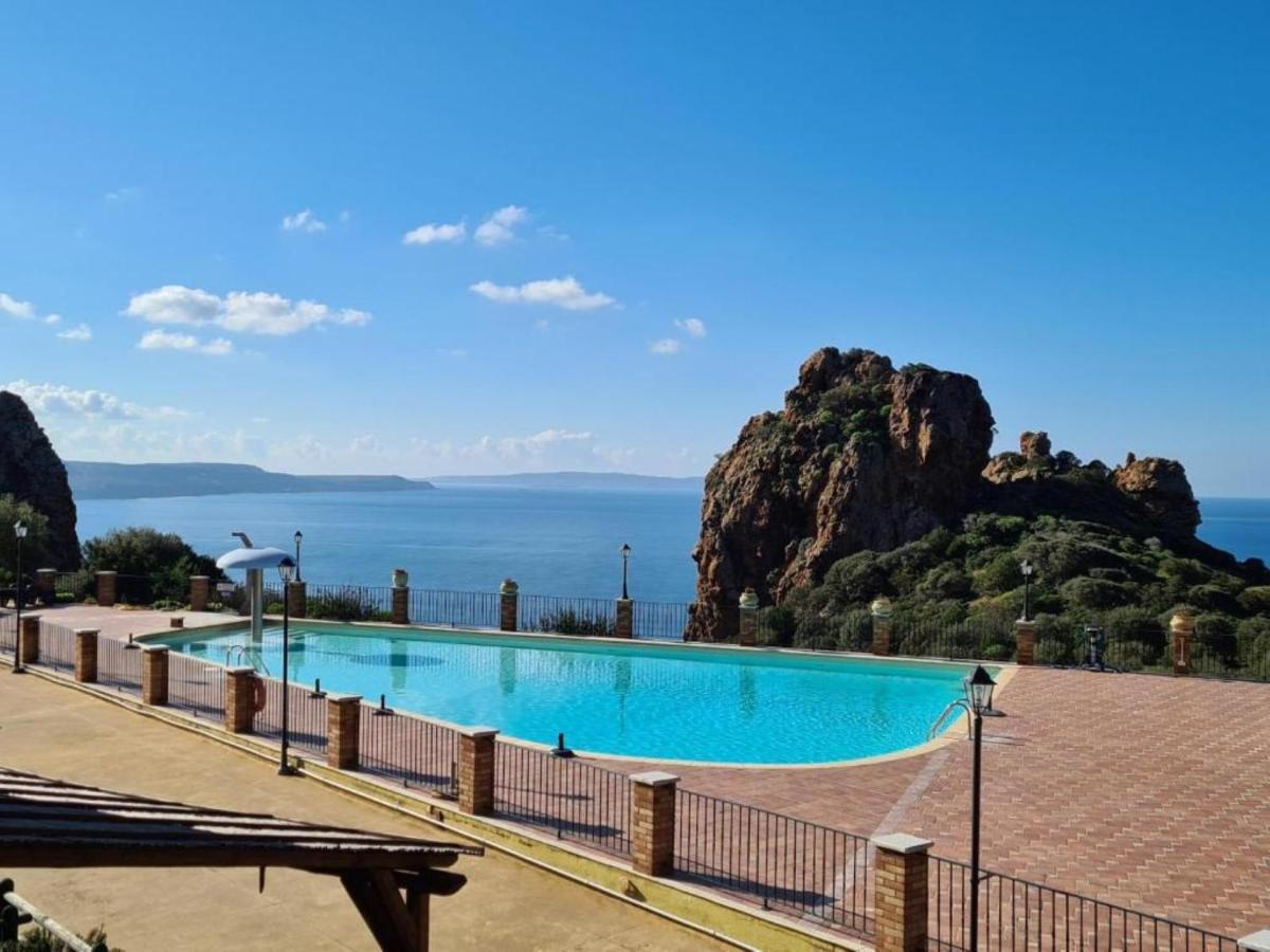 Villetta L'Estasi Tanca Piras a bordo piscina, vista mare e Wi-Fi Nebida Esterno foto