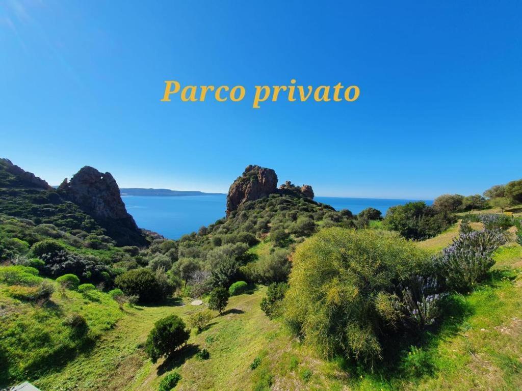 Villetta L'Estasi Tanca Piras a bordo piscina, vista mare e Wi-Fi Nebida Esterno foto