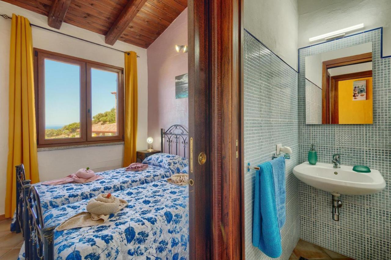 Villetta L'Estasi Tanca Piras a bordo piscina, vista mare e Wi-Fi Nebida Esterno foto