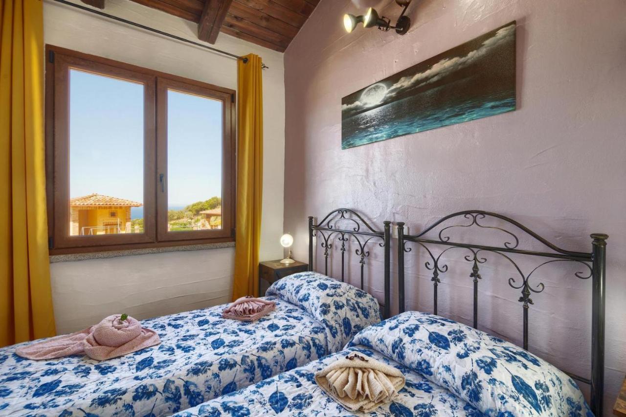 Villetta L'Estasi Tanca Piras a bordo piscina, vista mare e Wi-Fi Nebida Esterno foto