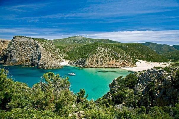 Villetta L'Estasi Tanca Piras a bordo piscina, vista mare e Wi-Fi Nebida Esterno foto