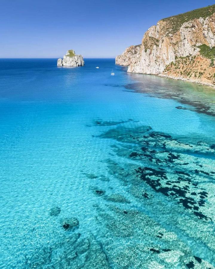 Villetta L'Estasi Tanca Piras a bordo piscina, vista mare e Wi-Fi Nebida Esterno foto