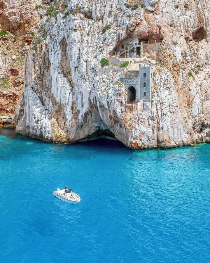 Villetta L'Estasi Tanca Piras a bordo piscina, vista mare e Wi-Fi Nebida Esterno foto