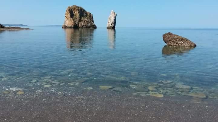 Villetta L'Estasi Tanca Piras a bordo piscina, vista mare e Wi-Fi Nebida Esterno foto