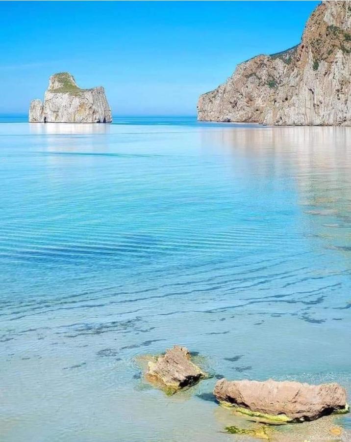 Villetta L'Estasi Tanca Piras a bordo piscina, vista mare e Wi-Fi Nebida Esterno foto