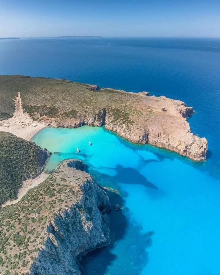 Villetta L'Estasi Tanca Piras a bordo piscina, vista mare e Wi-Fi Nebida Esterno foto